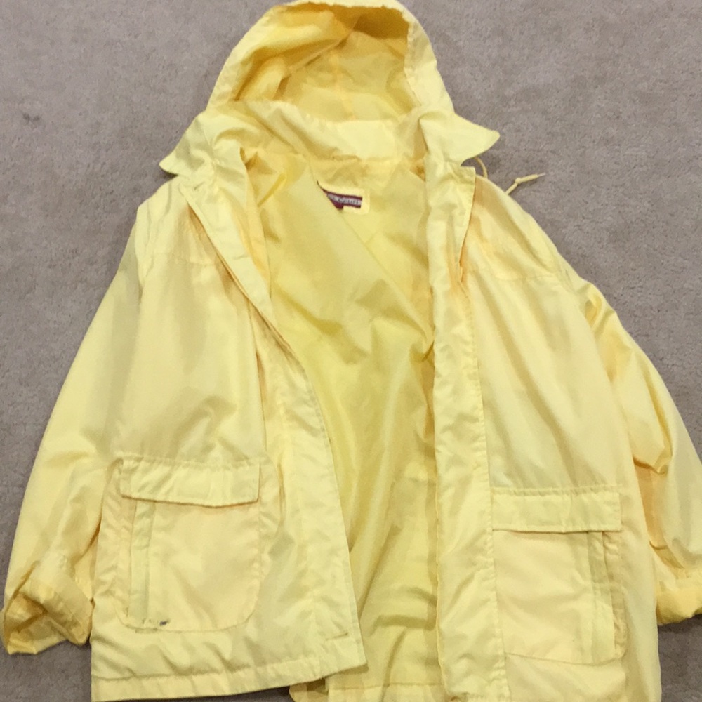 Yellow rain coat